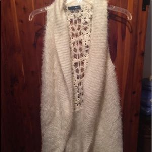 Ryu: Beautiful Super Soft & fuzzy long Open Vest